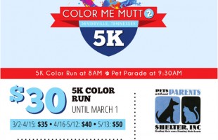Color Me Mutt 5K Color Run & Pet Parade, May 13, 2017