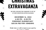 Vendors Invited To Piedmont Elementary School Christmas Extravaganze, December 16, 2022