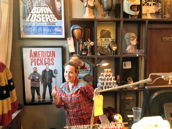 Lauren at Antique Archeology (American Pickers) Nashville - Staff Photo by Jeff Depew