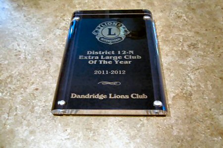 Lions Club Award 02112013