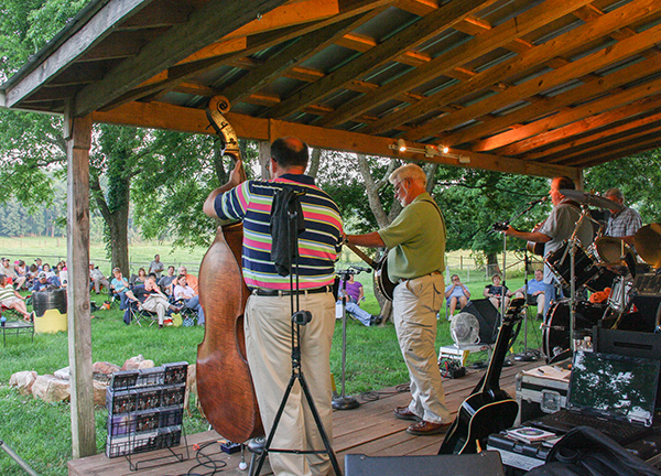 Lost Creek Band performing at Dumplin Valley Farm Concert Series 2013 - Staff Photo by Jeff Depew