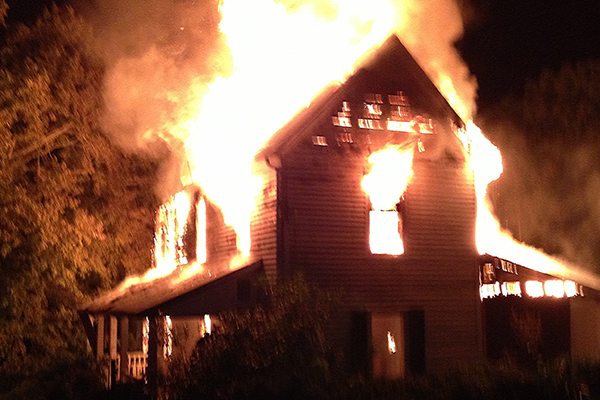 House fire on Lowery Loop Rd., New Market, TN - Photo submitted by NMVFD Captain Sammy Solomon