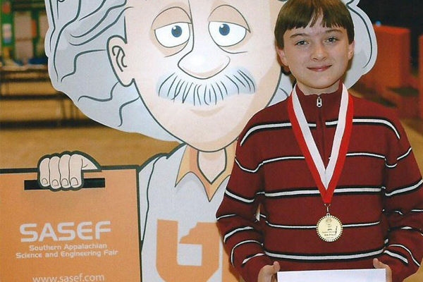 Kieran Scruggs at Southern Appalachian Science and Engineering Fair