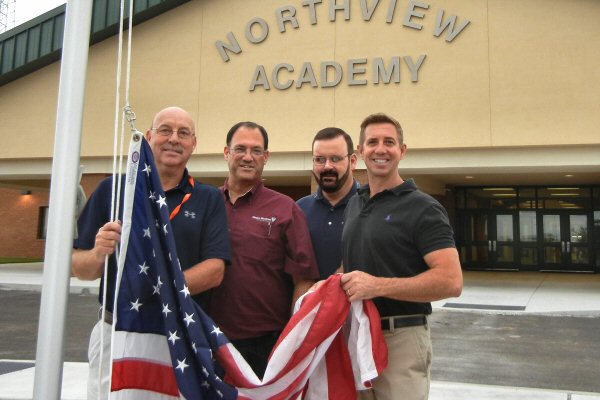 American Flag presented to Northview Academy by Modern Woodmen