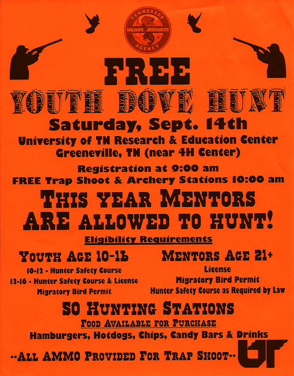 TWRA Free Dove Hunt