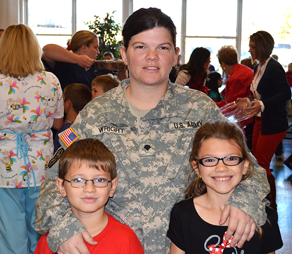 Veteran Dawn Wright of the 278th Armored Calvary Regiment, New Tazewell - Staff Photo by Jacquelyn Muncy