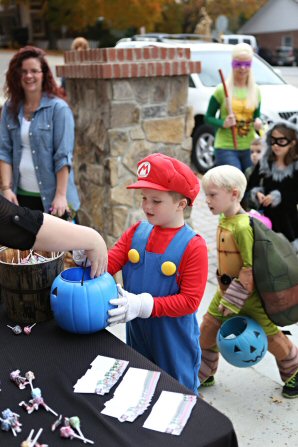 Trick-or-Treating in front of Madison J. Photography Studios in Dandridge - Photo by Scott Johnson, Madison J. Photography