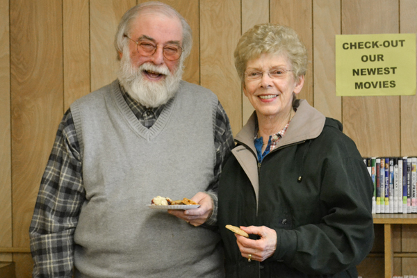 Don Reynolds, and Juynita Riner at Jefferson City Library's Holiday Recipe Contest and Recipe Swap - Jefferson County Post Staff Photo by Sara May