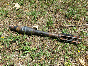 Practice Bazooka round found in Dandridge, May 22, 2014