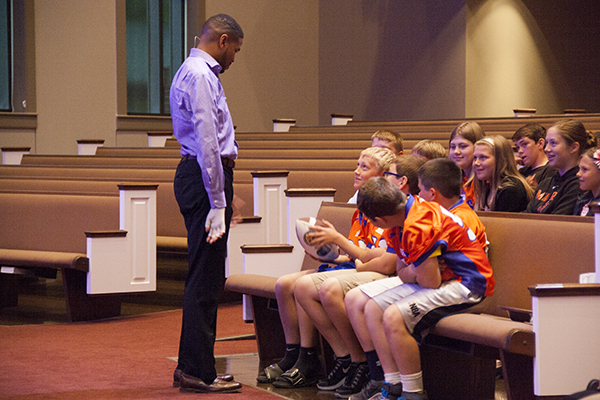 Inky Johnson speaking to students.Staff Photo by Mike Stanley, Jefferson County Post Sports