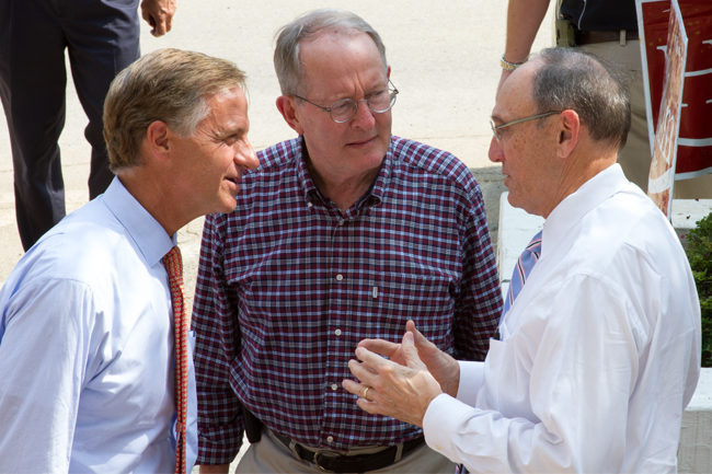 Tennessee Governor Bill Haslam, Senator Lamar Alexander, and U.S. Congressman Phil RoeStaff Photo by Jeff Depew