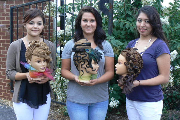 Pictured from left to right: Mariana Mora, Rebekah Briggs, Arleth Juarez