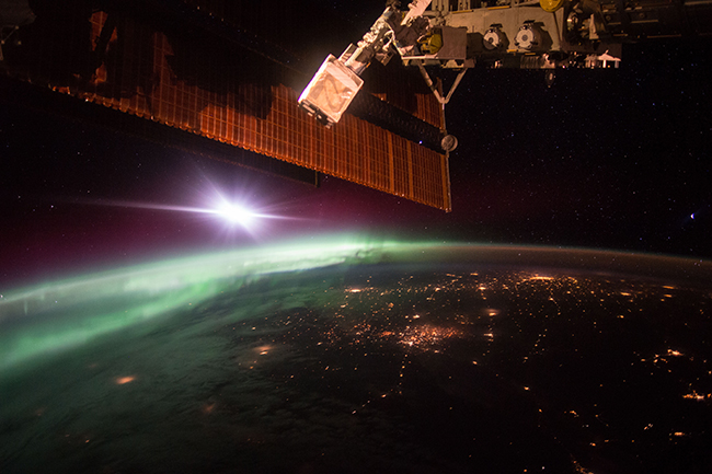 NASA astronaut Scott Kelly (@StationCDRKelly) captured this photograph of the green lights of the aurora from the International Space Station on Oct. 7, 2015. Sharing with his social media followers, Kelly wrote, "The daily morning dose of #aurora to help wake you up. #GoodMorning from @Space_Station! #YearInSpace"NASA