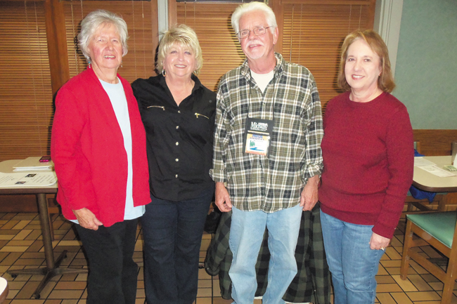 L/R: Ann Randolph – President, Pat Dukes - Secretary and Newsletter Editor, Bill O'Connell - Vice Presdient, Joan Spoon - Treasurer