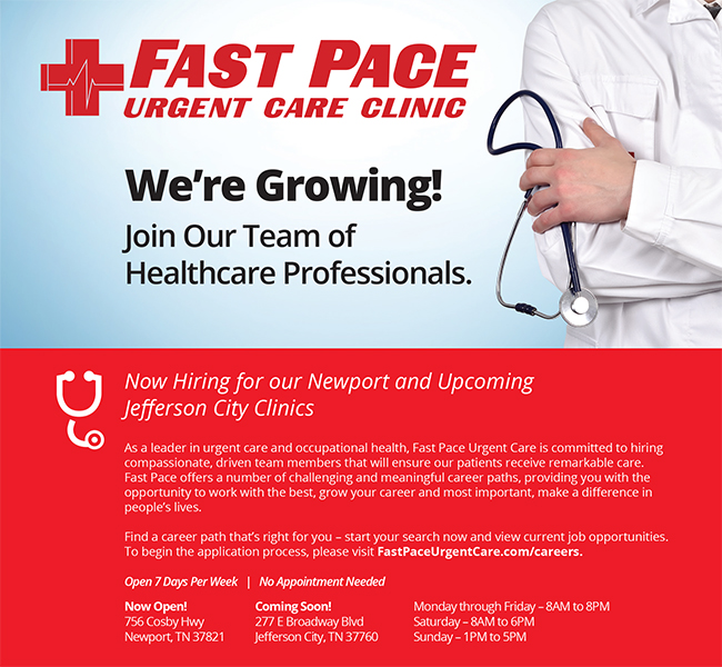FastPace Jefferson City Newport Ad