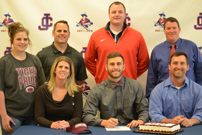 Austin Jenkins signs.Staff Photo by Angie Stanley