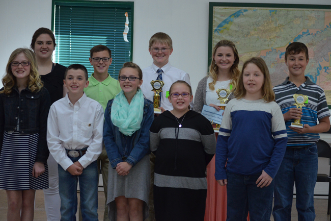 Front: Avery Cooper, Roger Watkins, Autumn Lietch, Emma Mulligan, Blayne WatsonBack:  Carley Murphy, Eli Cobble, Michael Bloomenberg, Cailtlyn StrangeStaff Photo by Angie Stanley