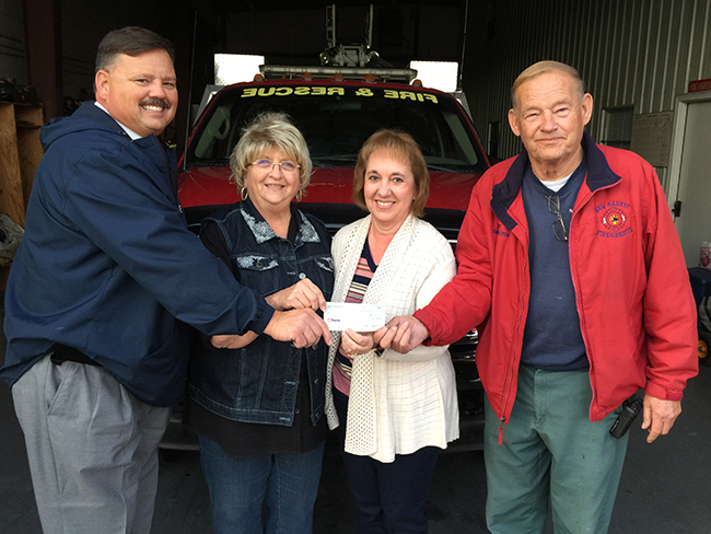 Mossy Creek Cruizers  Fire Department Donation 1 12142016