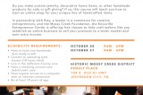 Etsy Workshop October 20 and 27