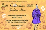 Fall Collection 2013 Fashion Show, September 28 – Habitat for Humanity ReStore