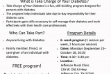 Free Health Program for People with Diabetes, Beginning September 23, 2013 Free Health Program for People with Diabetes, Beginning September 23, 2013