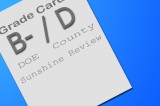 Sunshine Review Grades for Department of Education and County