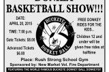 Donkey Basketball Show at Rush Strong School Gym, April 20, 2015