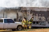 Resident Trapped In Trailer Fire