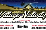 Annual Village Nativity Presented By Churches Of Sandy Ridge At Hills Union United Methodist, December 9 & 10, 2016