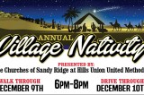 Annual Village Nativity Presented By Churches Of Sandy Ridge At Hills Union United Methodist, December 9 & 10, 2016 Annual Village Nativity Presented By Churches Of Sandy Ridge At Hills Union United Methodist, December 9 & 10, 2016