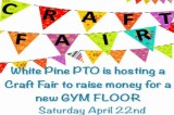 White Pine PTO Hosts Craft Fair to Replace Gym Floor