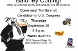 Old Fashioned Baloney Cutting – Meet Tim Burchett For US Congress, September 28, 2017