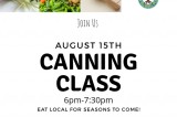 Canning Class August 15