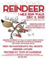 Reindeer Run – Walk In Historic Downtown Dandridge To Benefit Shop With A Cop, December 2, 2023