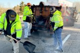 TDOT Crews Patching Potholes In Jefferson County on I-81 between I-40 Split and MM8